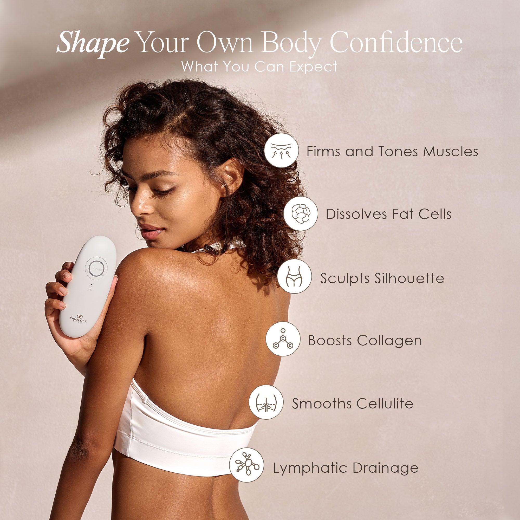 Sera vacuum body contour device listing body contouring device benefits such as dissolves fat cells