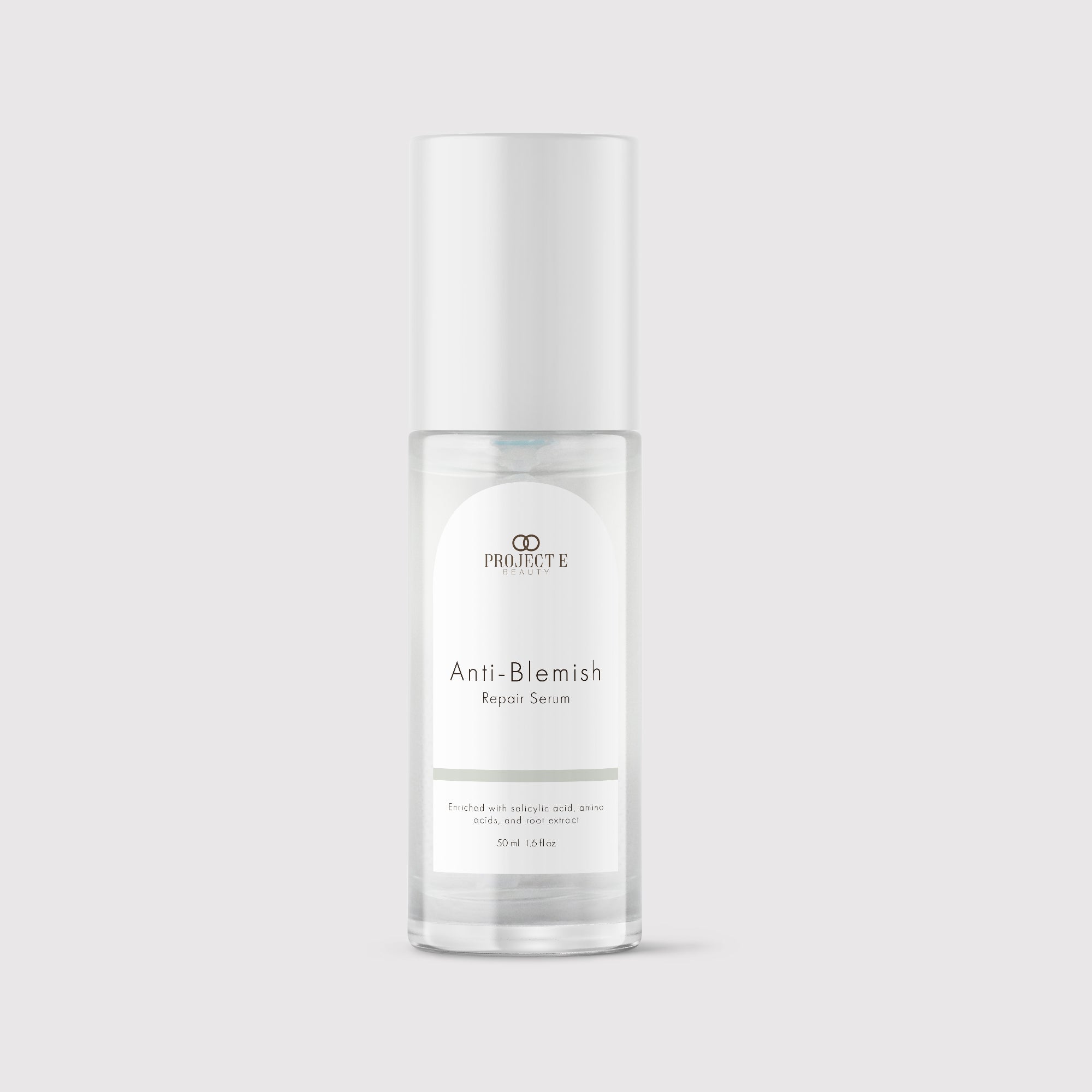 Anti-Blemish repair serum showing product for acne fighting and oil control